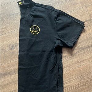 Drew Black T-Shirt with Gold Logo